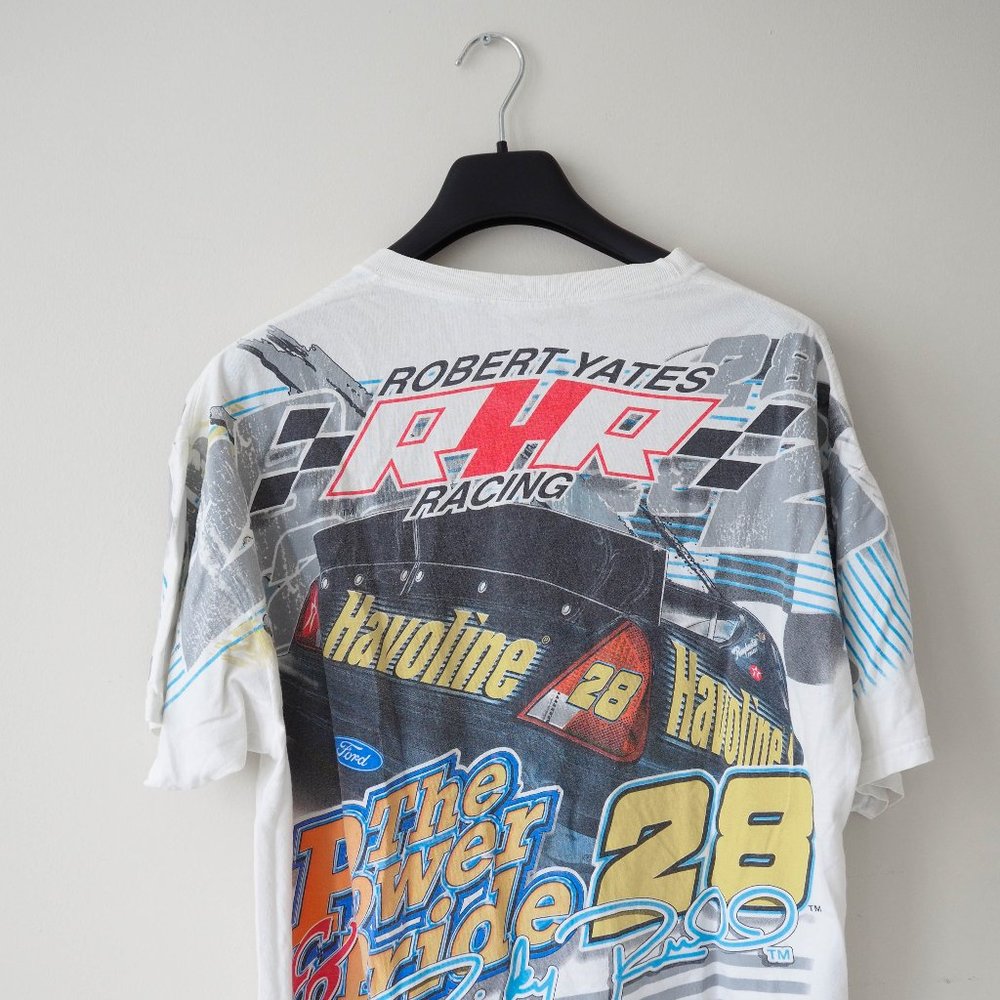 Vintage All Overprint Ricky Rudd T-shirt Racing Car - Picture 3 of 5